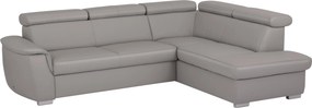 XXXLutz SEDACIA SÚPRAVA, textil, koža, platinová Celina Home - Sedačky - 002951001203