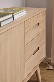 Komoda Marte 180 cm dub bielený