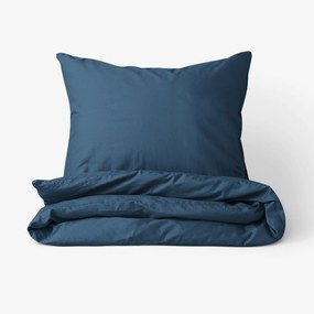 Goldea bavlnené posteľné obliečky - námornícke modré 140 x 220 a 70 x 90 cm