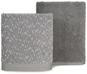 FROTÉ UTERÁK TAMINA SADA 50X90 CM, 70X140 CM SIVÁ