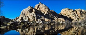 Obraz zrkadlenie skál (120x50 cm)
