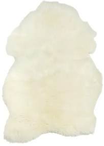 Koberce Breno Kusový koberec Ovčia kožušina veľká krémovo biela, biela,70 x 110 cm