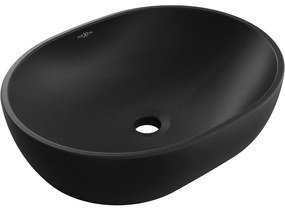 Mexen Viki, umývadlo na dosku 48x35x14 cm, čierna matná, 21054885