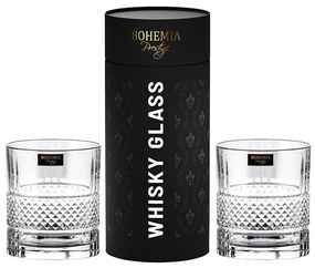 BOHEMIA PRESTIGE ELEGANTE POHÁR NA WHISKY V TUBE 320ML SADA 2KS