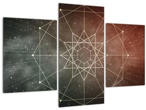 Obraz - Vesmírny dodecagram (90x60 cm)