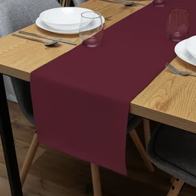 Biante Dekoračný behúň na stôl Rongo RG-085 Tmavá bordó 20x140 cm