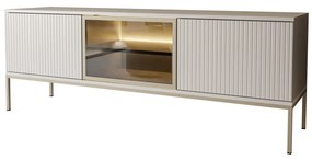 TV stolík ADRIENNE kašmír + Led osvetlenie