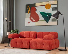 Dvojmiestna luxusná pohovka Doblo orange