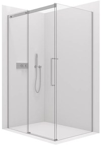 Cerano Lantono, sprchovací kút s posuvnými dverami 170(dvere) x 70(stena) x 195 cm, 8mm číre sklo, chrómový profil, CER-CER-432286