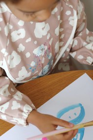 Podbradník 2v1 s odnímateľnými rukávmi Savannah Bloom