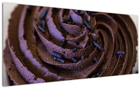 Obraz - Čokoládový Cupcake (120x50 cm)