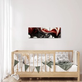 Obraz - Moderné abstrakcie (s hodinami) (90x30 cm)