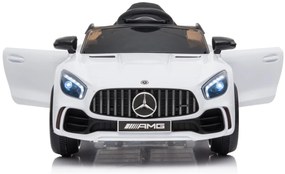 Detské elektrické autíčko na diaľkové ovládanie BestBerg BBCC-50W - Mercedes-Benz AMG GT R / od 3 rokov / nosnosť 25 kg / biela