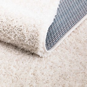 Dekorstudio Shaggy okrúhly koberec CITY 500 krémový Priemer koberca: 80cm
