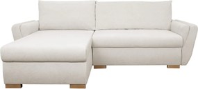 Rohová sedačka Helvetius, krémová látka