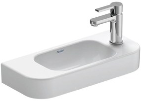 DURAVIT Happy D.2 závesné umývadielko s otvorom vpravo, bez prepadu, 500 x 220 mm, biela, s povrchom WonderGliss, 07115000081