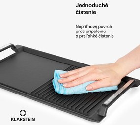 Klarstein Delicatessa Grill Pan, grilovacia platňa, príslušenstvo k indukčnej varnej doske, čierna