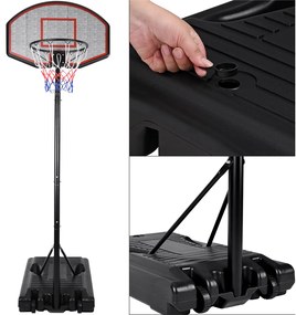 InternetovaZahrada Basketbalový kôš s kolieskami - 205-305 cm