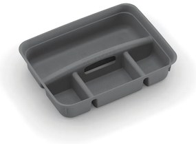 Sivý plastový rozdeľovač do úložného boxu 35,5x26,5x8,5 cm K Latch Box – KIS