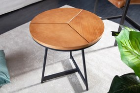 Dizajnový odkladací stolík Faxon 45 cm imitácia dub - Skladom na SK
