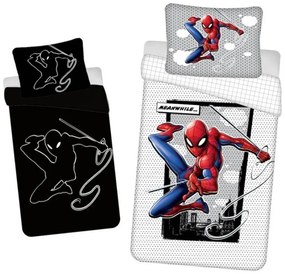 JERRY FABRICS -  JERRY FABRICS Obliečky Spiderman 02 svítící Bavlna, 140/200, 70/90 cm