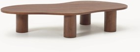 XL konferenčný stolík z dubového dreva v organickom tvare Didi