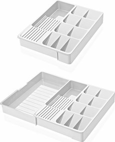 Plastový příborník Cultery bílý