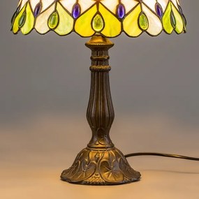Brilagi - Tiffany vitrážová stolová lampa MARGARET 1xE27/40W/230V