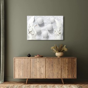 Obraz - Zlatá labuť na vode (90x60 cm)