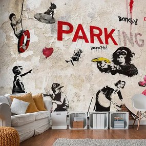Fototapeta - [Banksy] Graffiti Collage Veľkosť: 100x70, Verzia: Premium