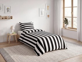 Bavlnené obliečky STRIPE BALANCE čierno-biele Rozmer obliečky: 70 x 90 cm | 140 x 200 cm