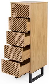 Komoda v dubovom dekore Woodman Camden Diamond, 40 x 123 cm