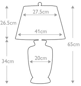 Elstead GOLD-BIRDS-TL - Stolná lampa GOLD BIRDS 1xE27/60W/230V
