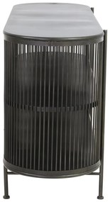 Čierna kovová nízka komoda 149x80 cm Yinthe - Light &amp; Living