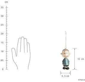 PEANUTS Sklenená ozdoba figúrka Linus