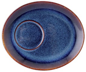 Altom Keramická šálka s podšálkou Reactive Navy Blue 310 ml