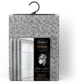 ZÁVES NA KRÚŽKOCH EVA MINGE TIFFANY 135X250 CM STRIEBORNÁ