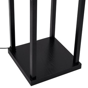 Dizajnová stojaca lampa čierna a biela vrátane LED - Nea