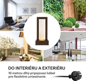 Blumfeldt Skyriver záhradná fontána, interiérová a exteriérová, LED, 10 m kábel
