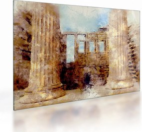 Sklenený obraz - Érechthéion, Atény, Grécko (70x50 cm)