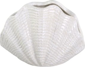 Krémová antik keramická dekorácia váza mušle Shells - 29*15*20 cm