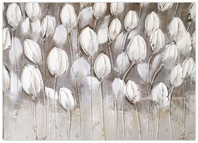 Obraz - Štruktúrované tulipány (70x50 cm)