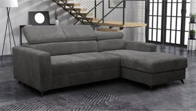 Rohová sedačka Laviosuna Premium (tmavosivá) (s úl. priestorom) (p)