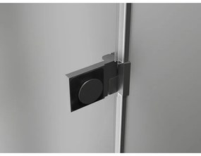 Mexen Lunar-B Duo výklopný sprchový kút 100 x 90 cm, číre sklo, brúsený grafit, 832-100L-090P-66-00