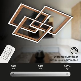 Brilo - LED Stmievateľný prisadený luster FRAME LED/45W/230V 2700-6500K + DO