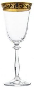 BOHEMIA ANGELA VERSO GOLD POHÁR NA VÍNO 250 ML SADA 6 KS