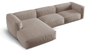 Béžová modulárna rohová pohovka (ľavý roh) Martina – Micadoni Home