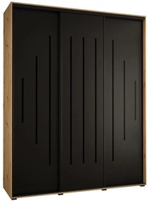 Skriňa 45 Canaris 12 190 artisan/čierna/čierna