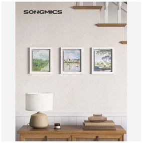 SONGMICS Fotorámiky 27 x 32 cm 3 ks biele