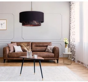 Duolla - Luster na lanku NANTES 1xE27/15W/230V pr. 45 cm čierna/medená